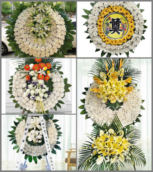 四川成都彭州市濛阳镇宝祝村花圈速递
